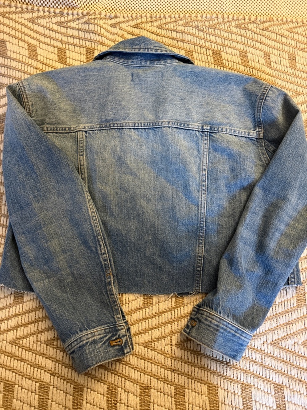 Madewell Cropped Denim Jean Jacket - Women size small - Picture 4 of 4